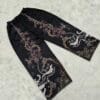 Black Micro Stretch Soft Silk Two Piece