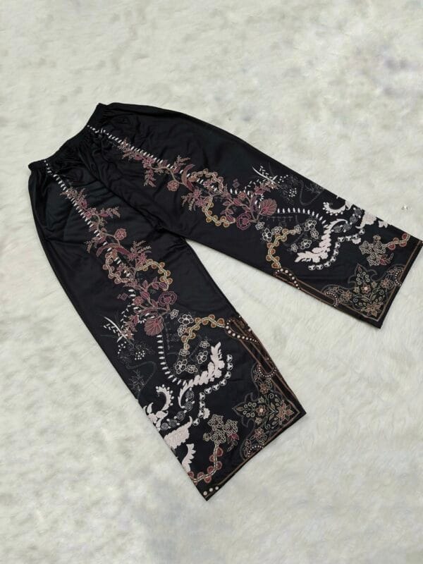 Black Micro Stretch Soft Silk Two Piece